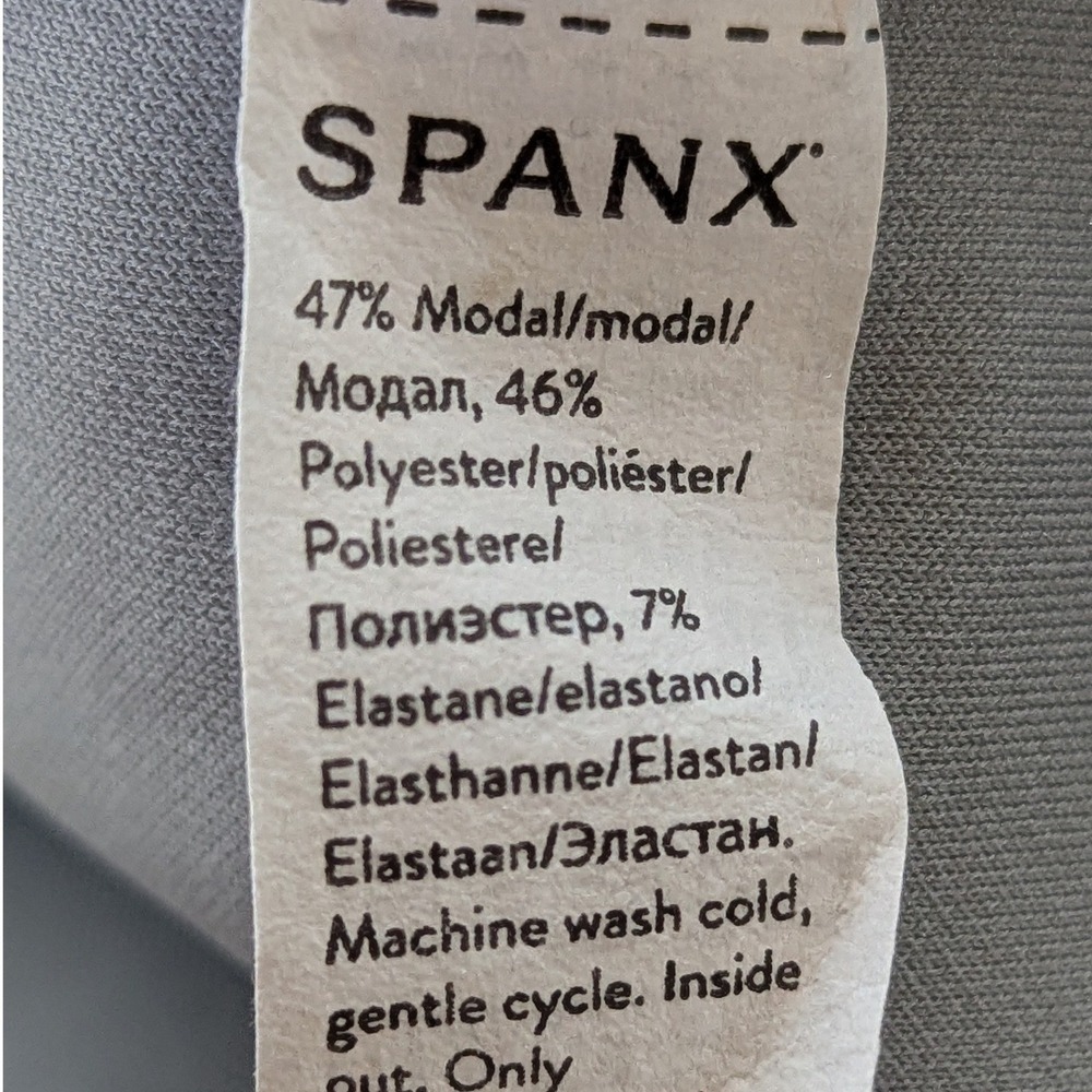 Spanx AirEssentials Soft Tank Dress Heather Gray Midi XS - Picture 6 of 11